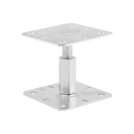 4 Pieds De Poteau Réglable Pr 130/130 Support - 130X130X100-150 mm M20 - D-Work