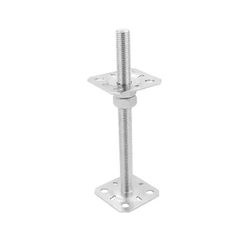 4 Pcs De Poteau à Boulonner PSR 80 80x250x3 mm M20 - Acier - Fixation Robuste - D-Work