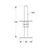 4 Pcs De Poteau à Boulonner PSR 80 80x250x3 mm M20 - Acier - Fixation Robuste - D-Work