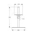 4 Pieds De Poteau Réglable Psrp 130 Support - 130X200X250X3.0 mm M20 - D-Work