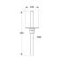 4 Pcs Support De Poteau Réglable PPSR 130 130x330x3 mm - Acier - Fiable Et Robuste - D-Work