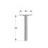 4 Supports De Poteau PPS 80 80x202x3 mm - Acier - Fixation Robuste - D-Work