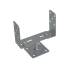 4 Pieds De Poteau Réglable Pstr 60-200 Pied - 60-200X136X4.0 D. 18 mm Galvanisé À Chaud - D-Work
