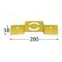 4 Pieds De Poteau En "T" Lbo 3 Connecteur - 200X58X2.5 mm - D-Work