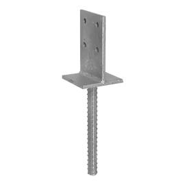 6 Pieds de Poteau Internes PSW 70x130x8 mm - Acier - Fixation Robuste - D-Work