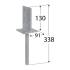 6 Pieds De Poteau Internes Psw 90 - 90X130X8 mm - D-Work