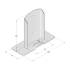 Support De Poteau Psd 90 - 91X150X2.0 mm - D-Work