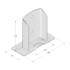 Support De Poteau Psd 100 - 101X150X2.5 mm - D-Work