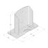 Support De Poteau Psd 120 - 121X150X2.5 mm - D-Work