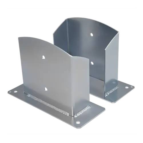 Support de Poteau PSD 201x200x3 mm - Acier - Fixation Robuste - D-Work