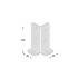 4 Pieds De Poteau Psb 45 Support - 45X45X170X2.0 mm - D-Work