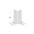 4 Pieds De Poteau Psb 75 Support - 75X75X200X3.0 mm - D-Work
