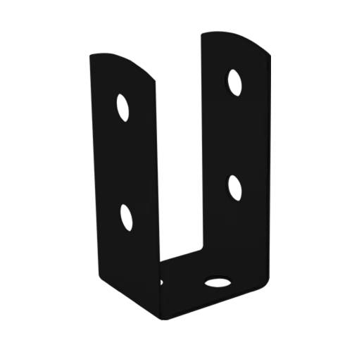 4 Pieds De Poteau C Psol 50 Support - 51X45X100X2.0 mm Peint Noir - D-Work