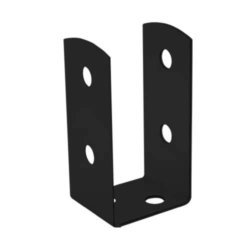 4 Pieds De Poteau An Psol 50 Support - 51X45X100X2.0 mm Peint Anthracite - D-Work