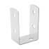 4 Supports de Poteau PSOL 60 61x45x100x2 mm - Acier - Fixation Robuste - D-Work