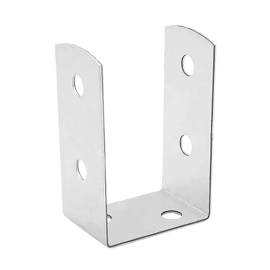 4 Supports de Poteau PSOL 60 61x45x100x2 mm - Acier - Fixation Robuste - D-Work
