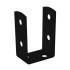 4 Pieds De Poteau C Psol 60 Support - 61X45X100X2.0 mm Peint Noir - D-Work