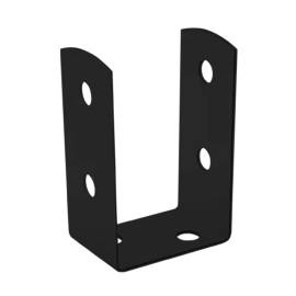 4 Pieds De Poteau An Psol 60 Support - 61X45X100X2.0 mm Peint Anthracite - D-Work