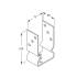6 Pieds De Poteau Psoz 70 Base - 71X150X60X4.0 mm - D-Work