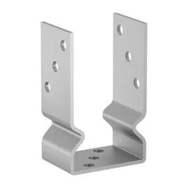 6 Poteaux PSOZ 90 Base 91x150x60x4 mm - Acier - Fixation Robuste - D-Work
