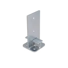 Support de Poteau PUW 100 100x200x6 mm - Acier - Fixation Robuste - D-Work