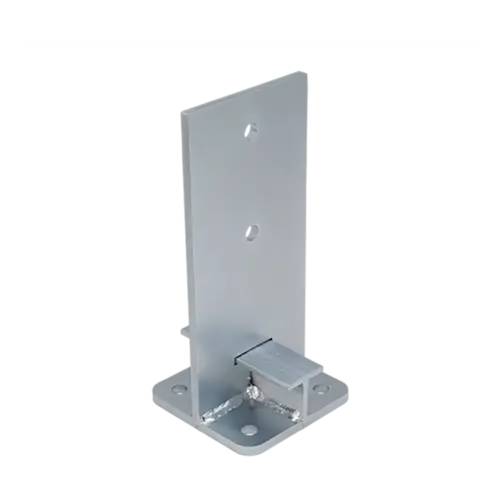 Support De Poteau PUW 120 120x250x8 Mm - Acier Zingué - Fixation Robuste - D-Work