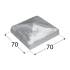 10 Pieds De Poteau Dk 70 Capuchon - 70X70X1.0 mm - D-Work