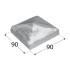 10 Pieds De Poteau Dk 90 Capuchon - 90X90X1.0 mm - D-Work