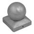 10 Capuchons De Poteau Boule 90x90x1,0 mm - Acier - Protection Et Finition - D-Work