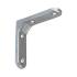 20 Équerres En Acier Wsm 75 G - 75X75 mm Galvanisée Argent - D-Work