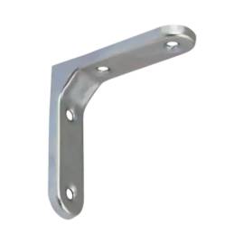 20 Équerres En Acier Wsm 75 G - 75X75 mm Galvanisée Argent - D-Work