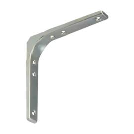 20 Équerres Acier 130x130 mm - Galvanisé Argent - Fixation Robuste - D-Work