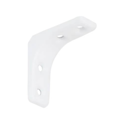 20 Équerres Petites 50x50 mm - Acier Blanc - Fixation Polyvalente - D-Work