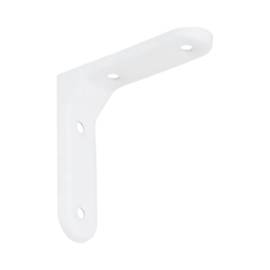 20 Petites Équerres En Acier Wsm 75 - 75X75 mm Blanche - D-Work