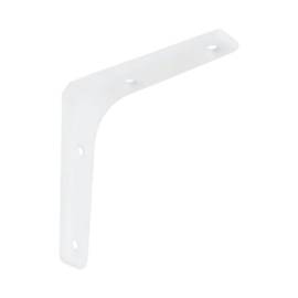 20 Équerres Acier 100x100 mm - Blanche - Fixation Solide - D-Work