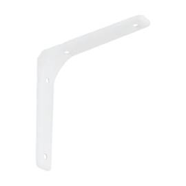 20 Équerres Petites 130x130 mm - Acier Blanc - Fixation Solide - D-Work