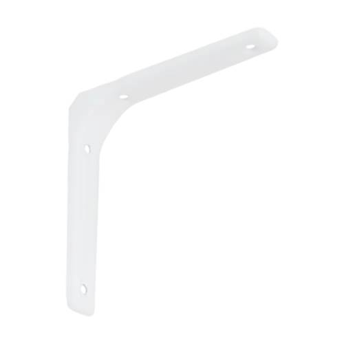 20 Équerres Petites 130x130 mm - Acier Blanc - Fixation Solide - D-Work