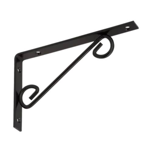10 Équerres Décoratives Droites Wop 200 C - 200X125 mm Noire - D-Work