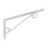 10 Équerres Décoratives Droites Wop 250 - 250X125 mm Blanche - D-Work