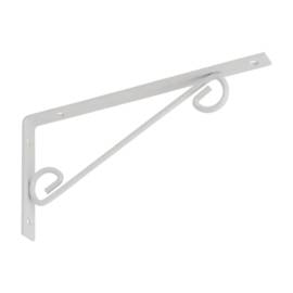 10 Équerres Décoratives Droites 250x125 mm - Blanche - Résistantes et Esthétiques - D-Work