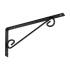 10 Équerres Décoratives Droites Wop 250 C - 250X125 mm Noire - D-Work