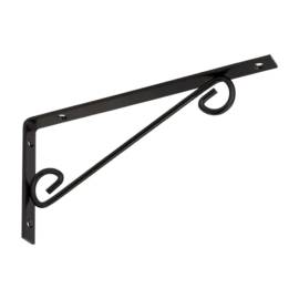 10 Équerres Décoratives Droites Wop 250 C - 250X125 mm Noire - D-Work