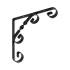 10 Équerres Décoratives 150x150 mm - Noires - Résistantes et Esthétiques - D-Work