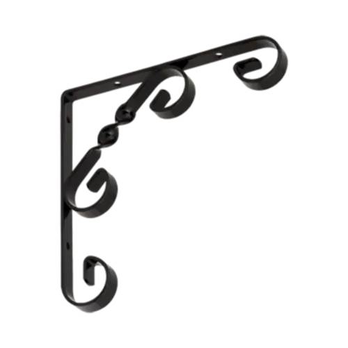 10 Équerres Décoratives Wo 150 C - 150X150 mm Noire - D-Work