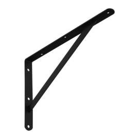 10 Équerres En Acier Renforcées Wswp 400 C - 400X250X4.0 mm Noire - D-Work