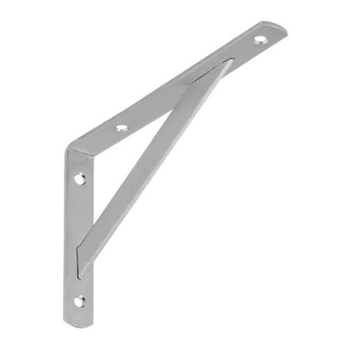 10 Équerres Renforcées 200x125x20x3 mm - Acier Galvanisé - Fixation Durable - D-Work