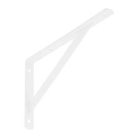 10 Équerres Renforcées Acier 250x150x20x3 mm - Blanche - Fiables et Solides - D-Work