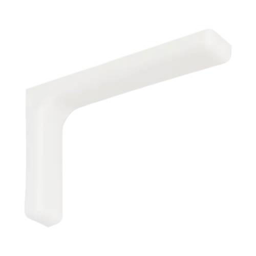 10 Équerres Avec Cache Plastique Wspp 180 - 180X115X35 mm Blanche - D-Work