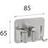20 Supports pour Outils UMA 100 85x65 mm - Fixation Pratique et Solide - D-Work