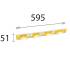 10 Supports Pour Outils UMD 600 580x52 mm - Fixation Murale Robuste - D-Work